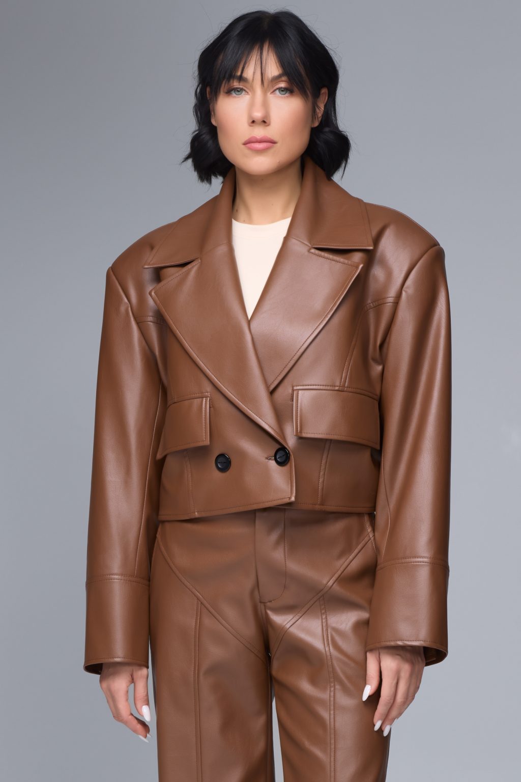 Leather jacket "Akvila"